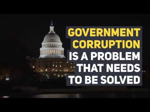 Government corruption is a problem that needs to be solved