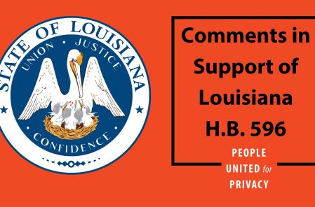 PUFP Letter in Support of Louisiana H.B. 596