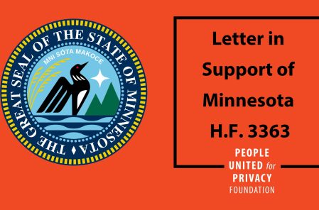 Letter in Support of Minnesota H.F. 3363